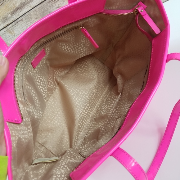 Kate Spade Perforated Heart Print Leather Tote Bag - Picture 6 of 8